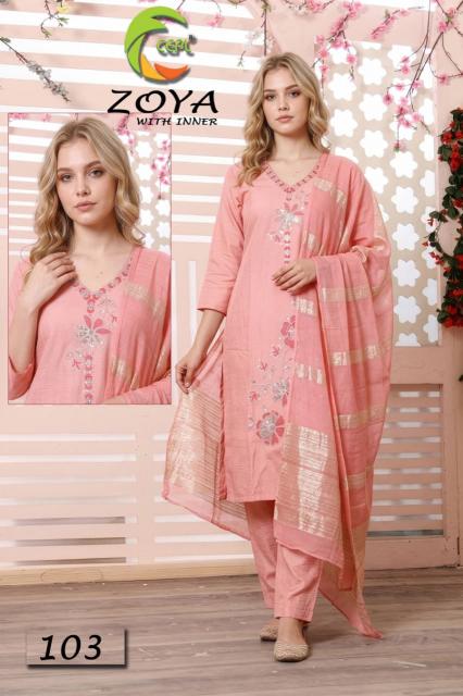 Desi kudi zoya fashion gerua wholesale long straight kurti catalog